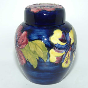 Walter Moorcroft Hibiscus (Blue) ginger jar #2