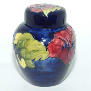 Walter Moorcroft Hibiscus (Blue) ginger jar #2