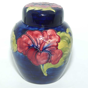 Walter Moorcroft Hibiscus (Blue) ginger jar #2