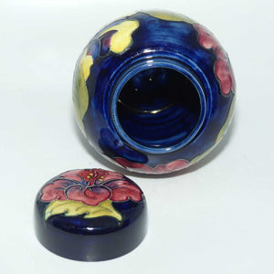 Walter Moorcroft Hibiscus (Blue) ginger jar #2