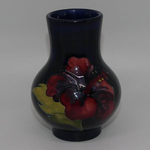 Walter Moorcroft Hibiscus small vase | Blue