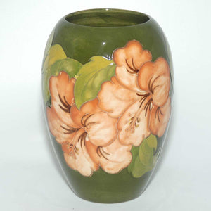 Walter Moorcroft Coral Hibiscus (Green) 102/7 vase