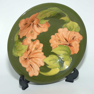 Walter Moorcroft Hibiscus (Green) bowl | Coral Hibiscus