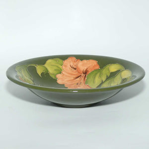 Walter Moorcroft Hibiscus (Green) bowl | Coral Hibiscus