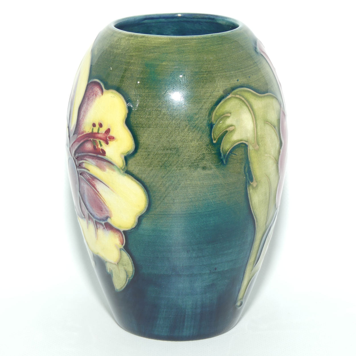 Walter Moorcroft Hibiscus (Green) 102/5 vase