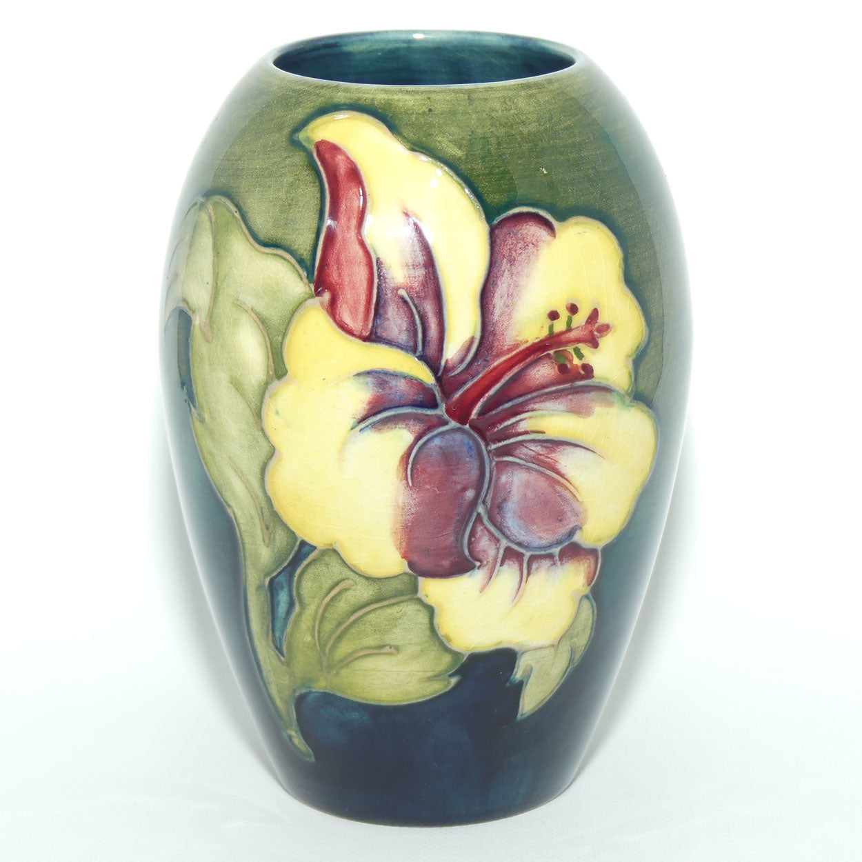Walter Moorcroft Hibiscus (Green) 102/5 vase