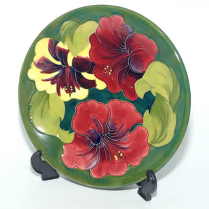 Walter Moorcroft Hibiscus (Green) plate | 26cm | #2