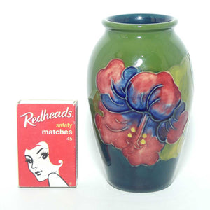 Walter Moorcroft Hibiscus small vase | Green