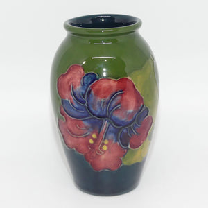 Walter Moorcroft Hibiscus small vase | Green