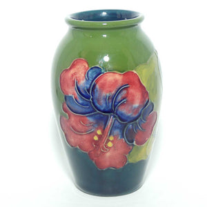 Walter Moorcroft Hibiscus small vase | Green