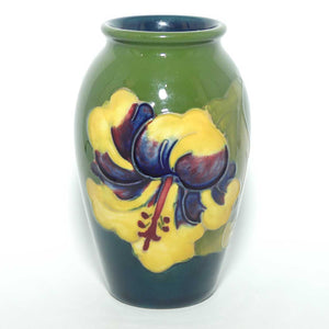 Walter Moorcroft Hibiscus small vase | Green