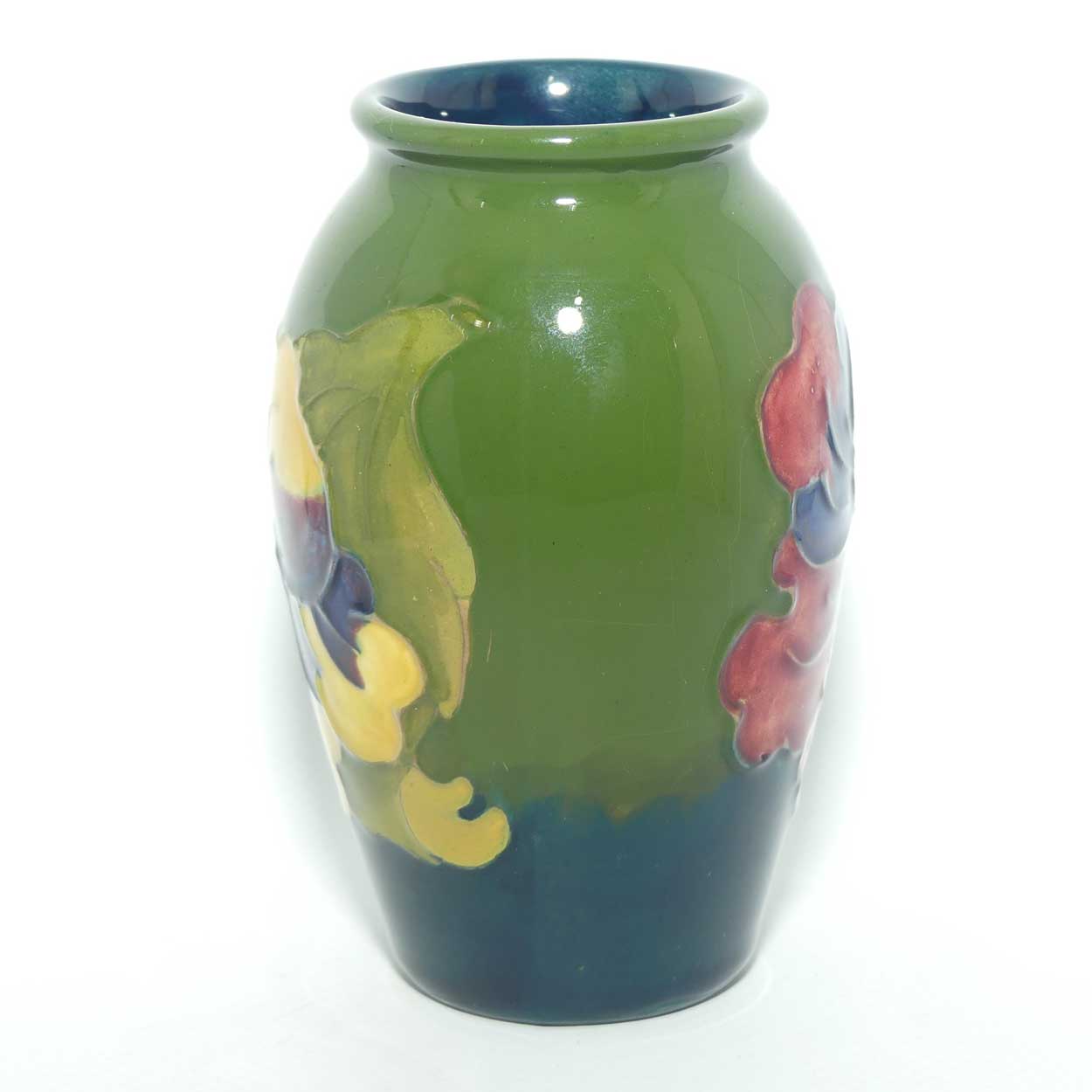 Walter Moorcroft Hibiscus small vase | Green