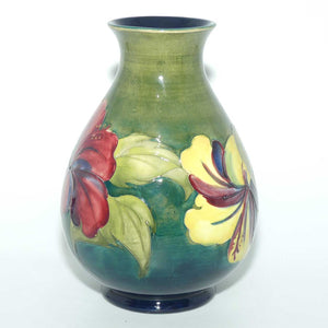 Walter Moorcroft Hibiscus (Green) 7/8 vase