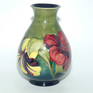 Walter Moorcroft Hibiscus (Green) 7/8 vase