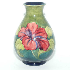 Walter Moorcroft Hibiscus (Green) 7/8 vase