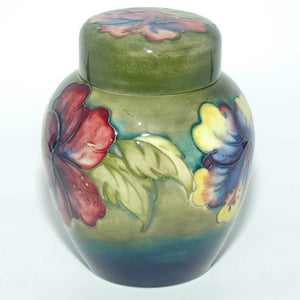 Walter Moorcroft Hibiscus (Green) ginger jar