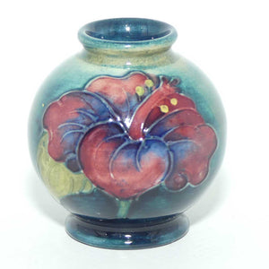 Walter Moorcroft Hibiscus miniature vase