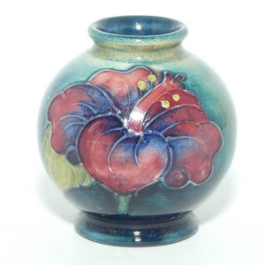 Walter Moorcroft Hibiscus miniature vase