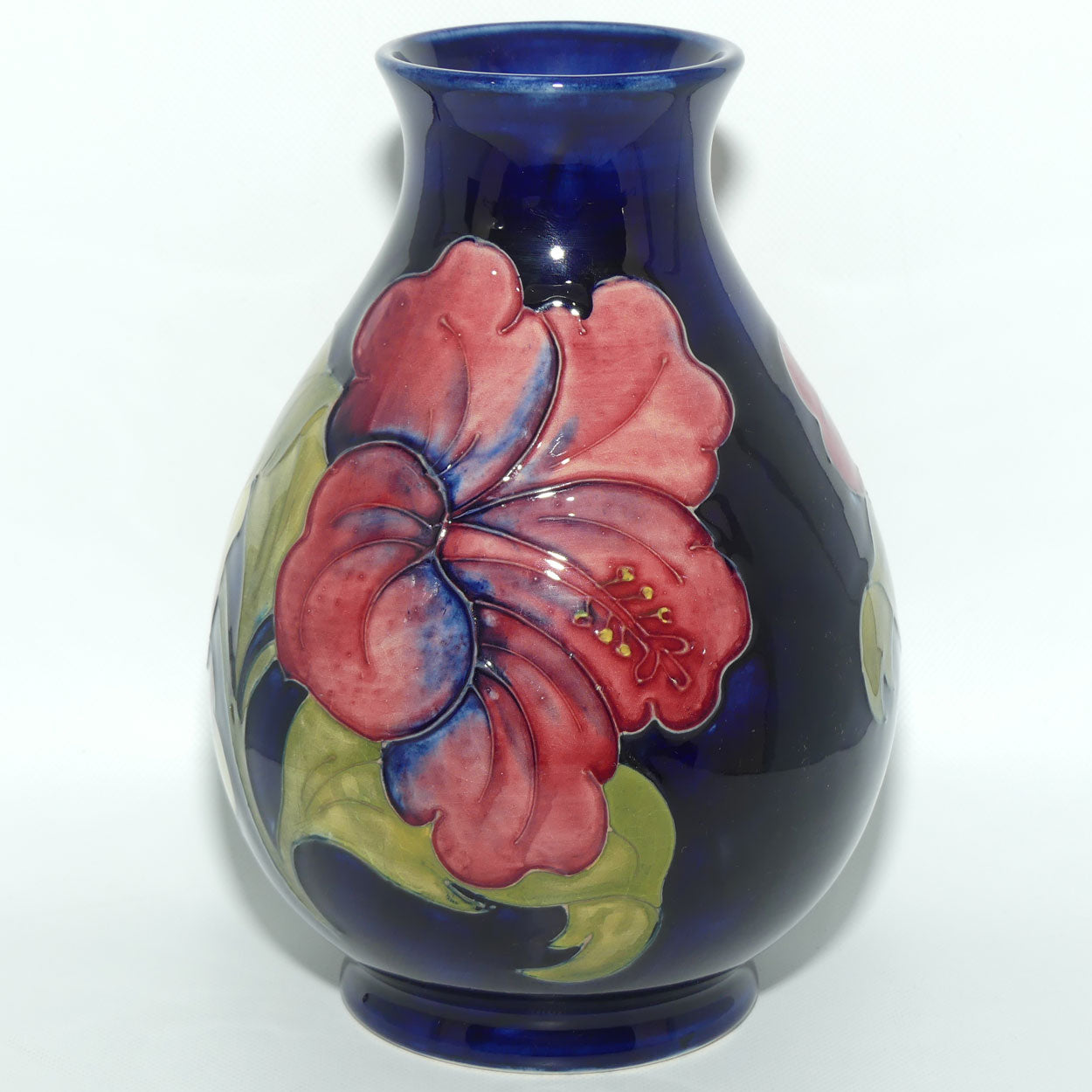Walter Moorcroft Hibiscus (Blue) 7/7 vase