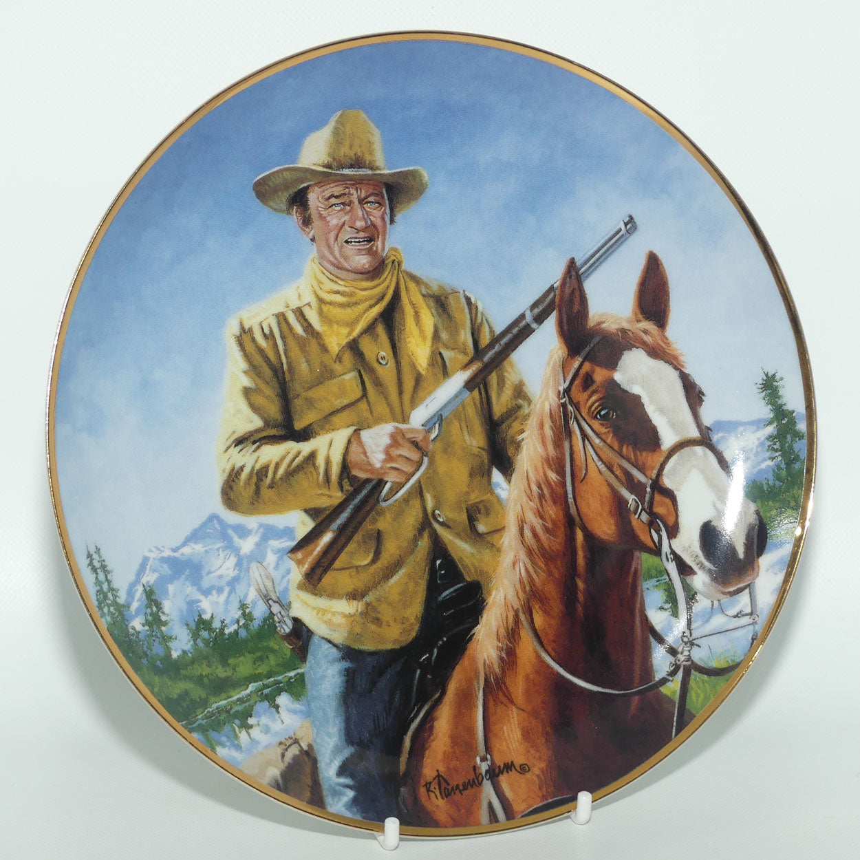 Franklin Mint Heirloom plate | John Wayne | High Country