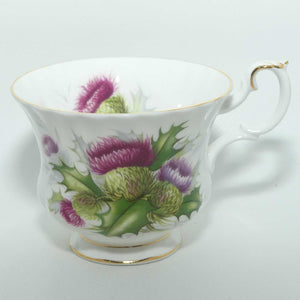 Royal Albert Bone China England Highland Thistle trio