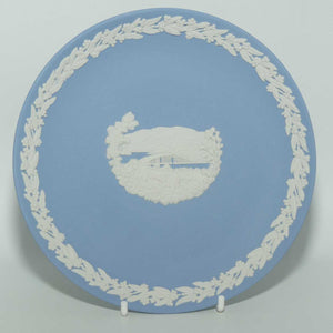 Wedgwood Jasper | Australian Capital Cities | White on Pale Blue | Hobart plate | 16.5cm | box + Cert