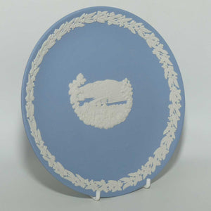 Wedgwood Jasper | Australian Capital Cities | White on Pale Blue | Hobart plate | 16.5cm | box + Cert