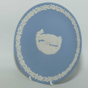 Wedgwood Jasper | Australian Capital Cities | White on Pale Blue | Hobart plate | 16.5cm | box + Cert