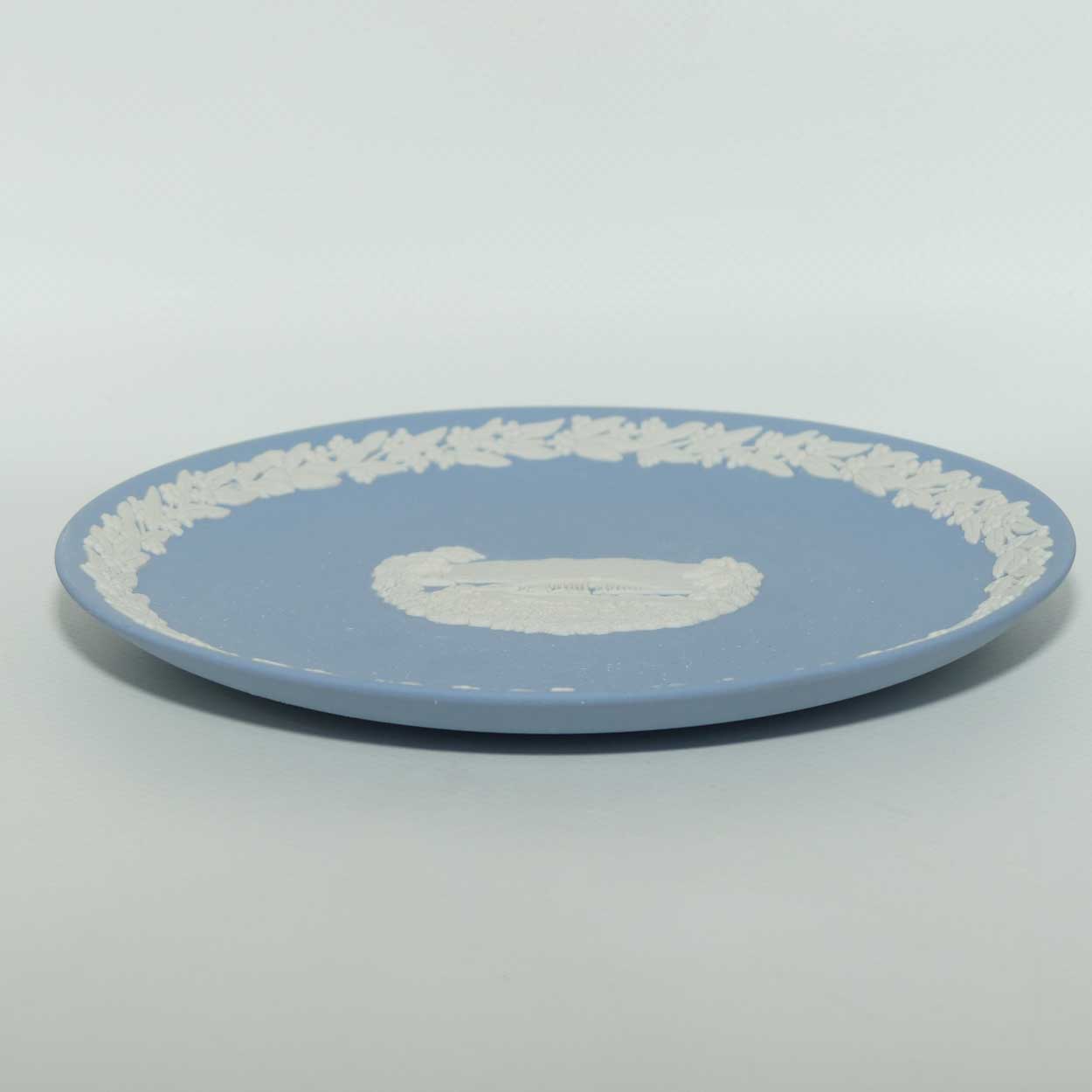 Wedgwood Jasper | Australian Capital Cities | White on Pale Blue | Hobart plate | 16.5cm | box + Cert