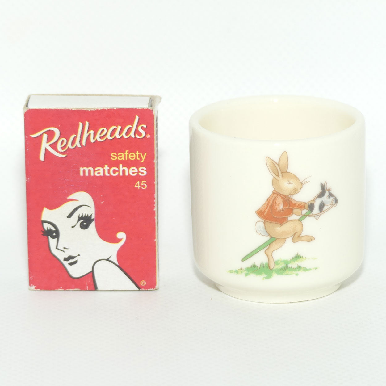 Royal Doulton Bunnykins egg cup | Playing with Egg and Spoon | Hobby Horse
