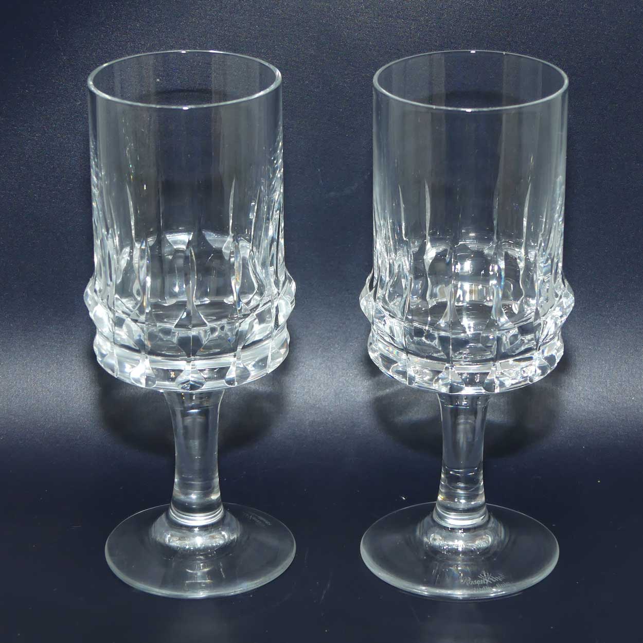 Rosenthal Studio Line Crystal pair of stemmed wine glasses | 150ml | Holdfast design | #2