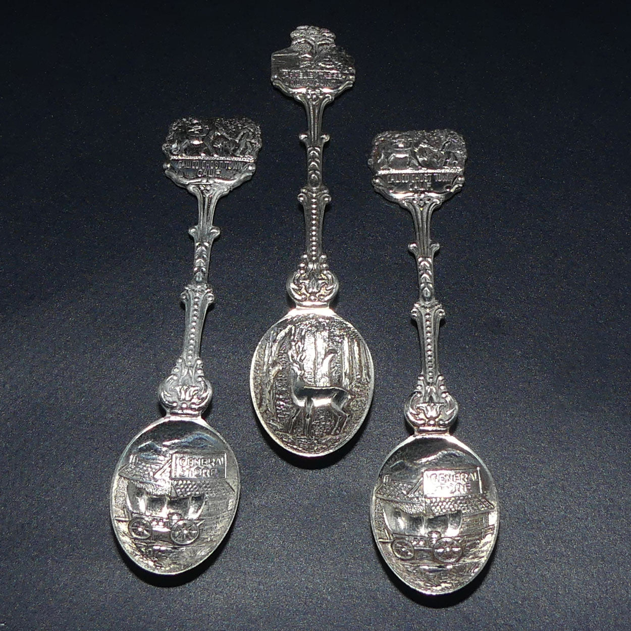 Dutch Silver Plated collection of 3 Souvenir Spoons