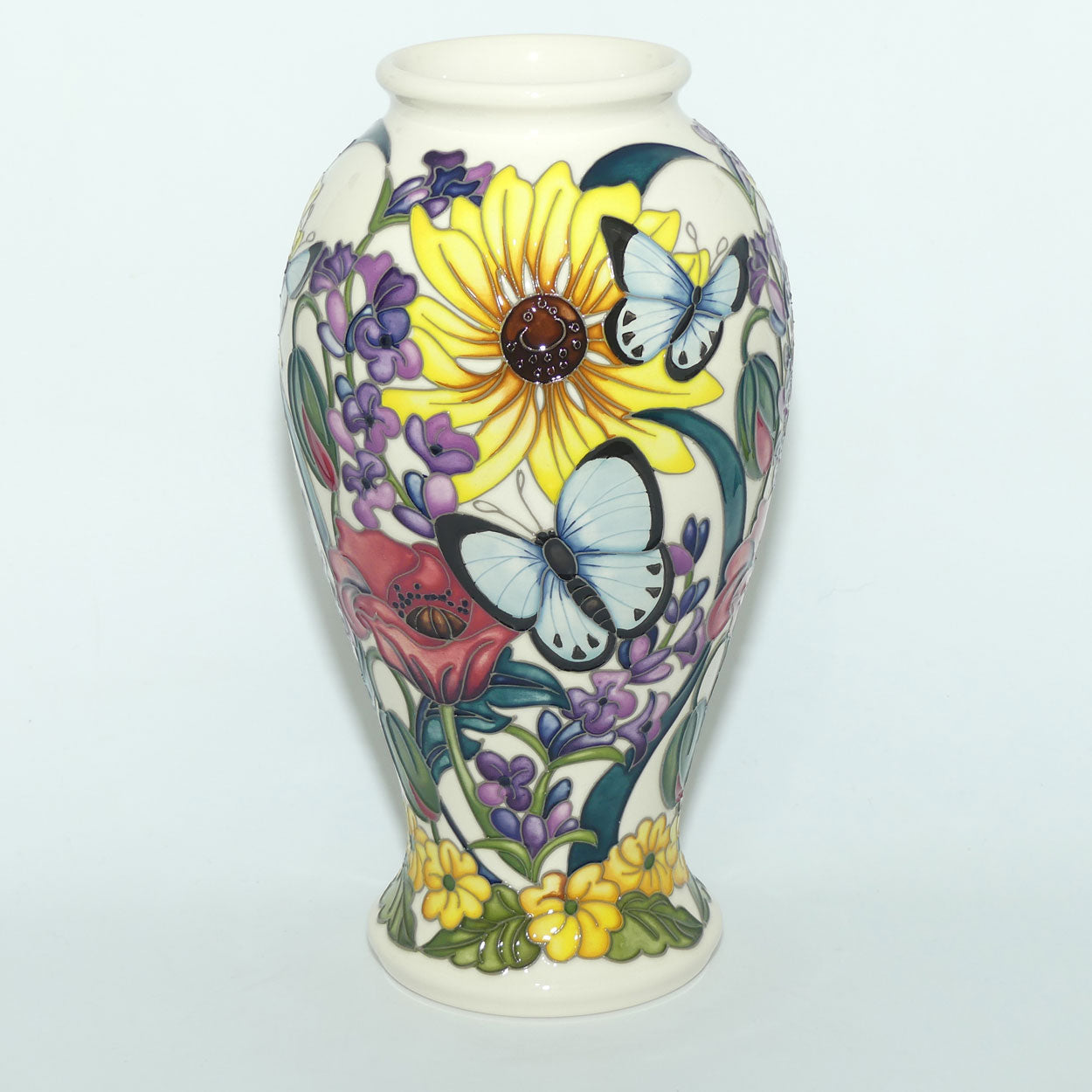 Moorcroft Holly Blue Butterfly 46/10 vase | LE 21/25