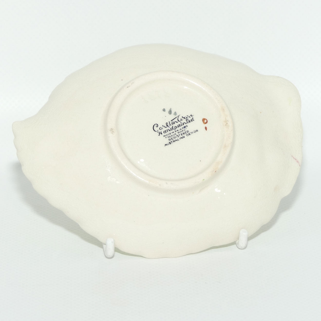 Carlton Ware Hollyhocks on Light Green pattern dish | 13cm wide