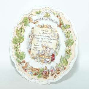 Royal Doulton Brambly Hedge Giftware | Recipe Collection | Honey and Nut Biscuits plate | 20cm