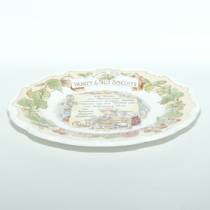 Royal Doulton Brambly Hedge Giftware | Recipe Collection | Honey and Nut Biscuits plate | 20cm