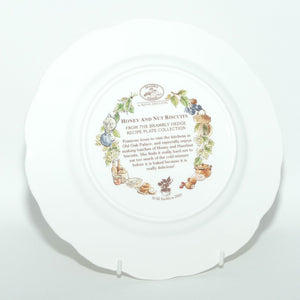 Royal Doulton Brambly Hedge Giftware | Recipe Collection | Honey and Nut Biscuits plate | 20cm