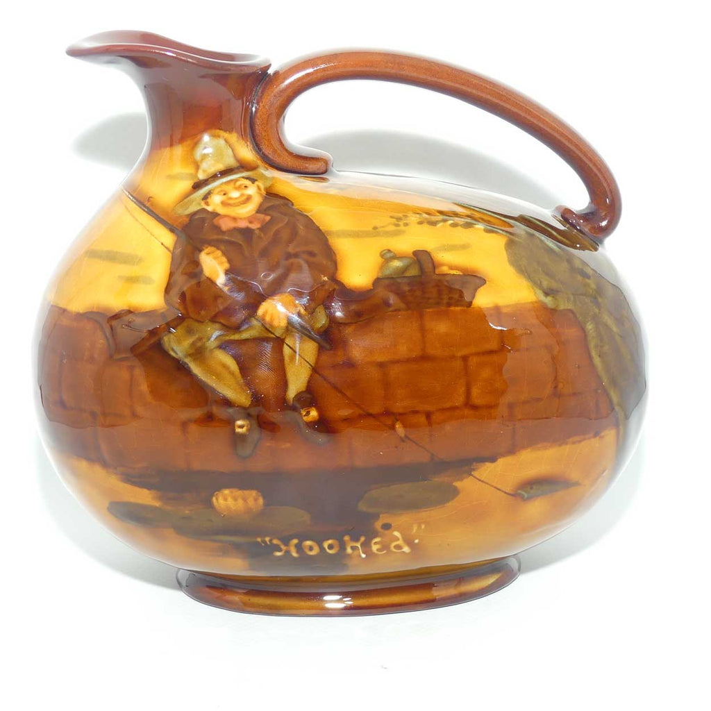 Royal Doulton Kingsware Hooked flask | Greenlees Brothers | Claymore Scotch Whisky