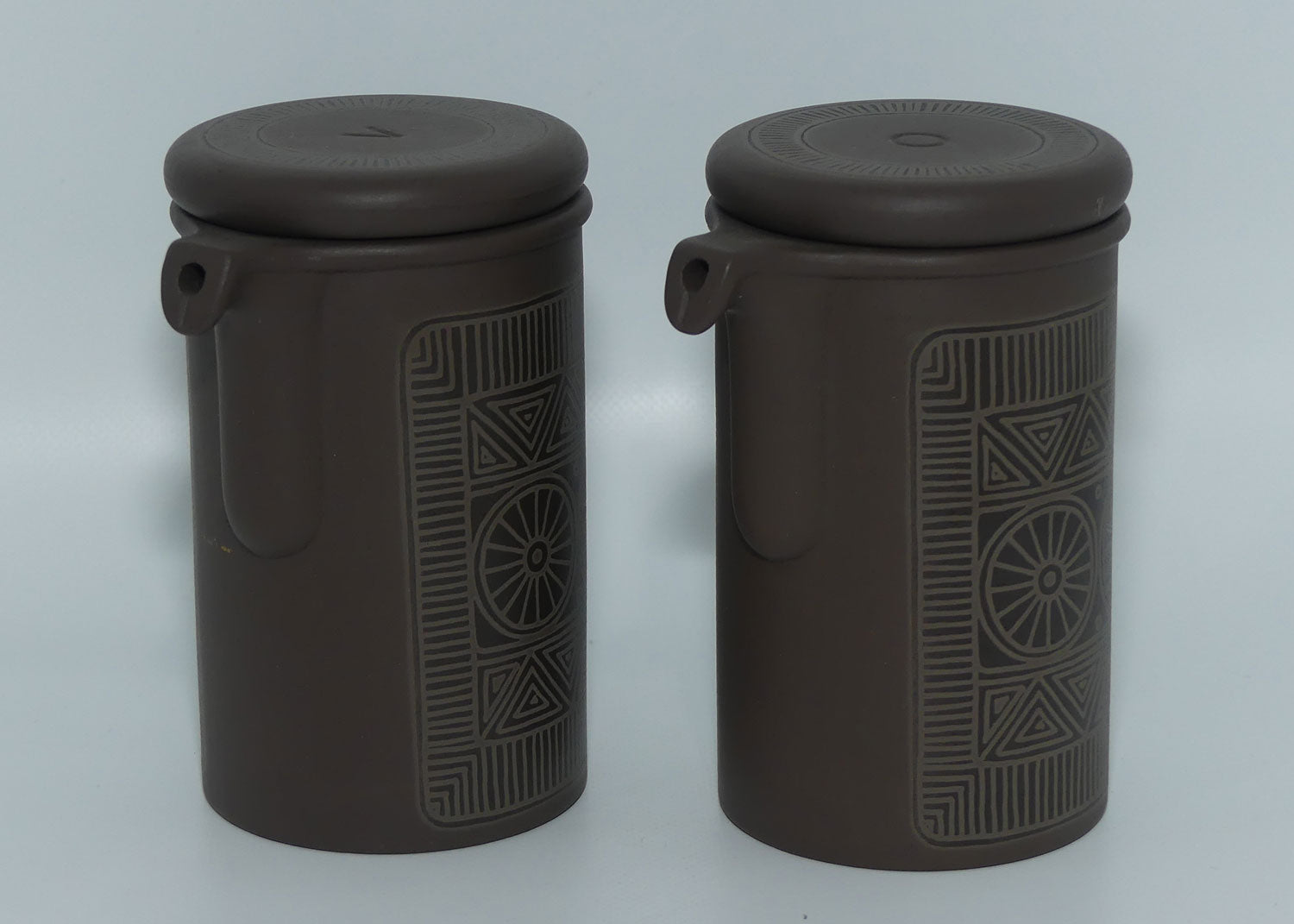 Vintage Retro Hornsea England Palatine Vinegar and Oil bottles