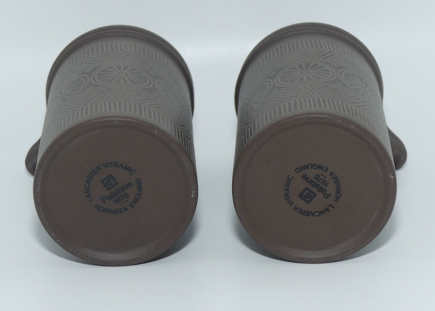 Vintage Retro Hornsea England Palatine Vinegar and Oil bottles