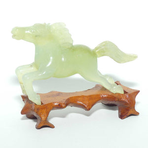 Small Jade Carved Galloping Horse figure