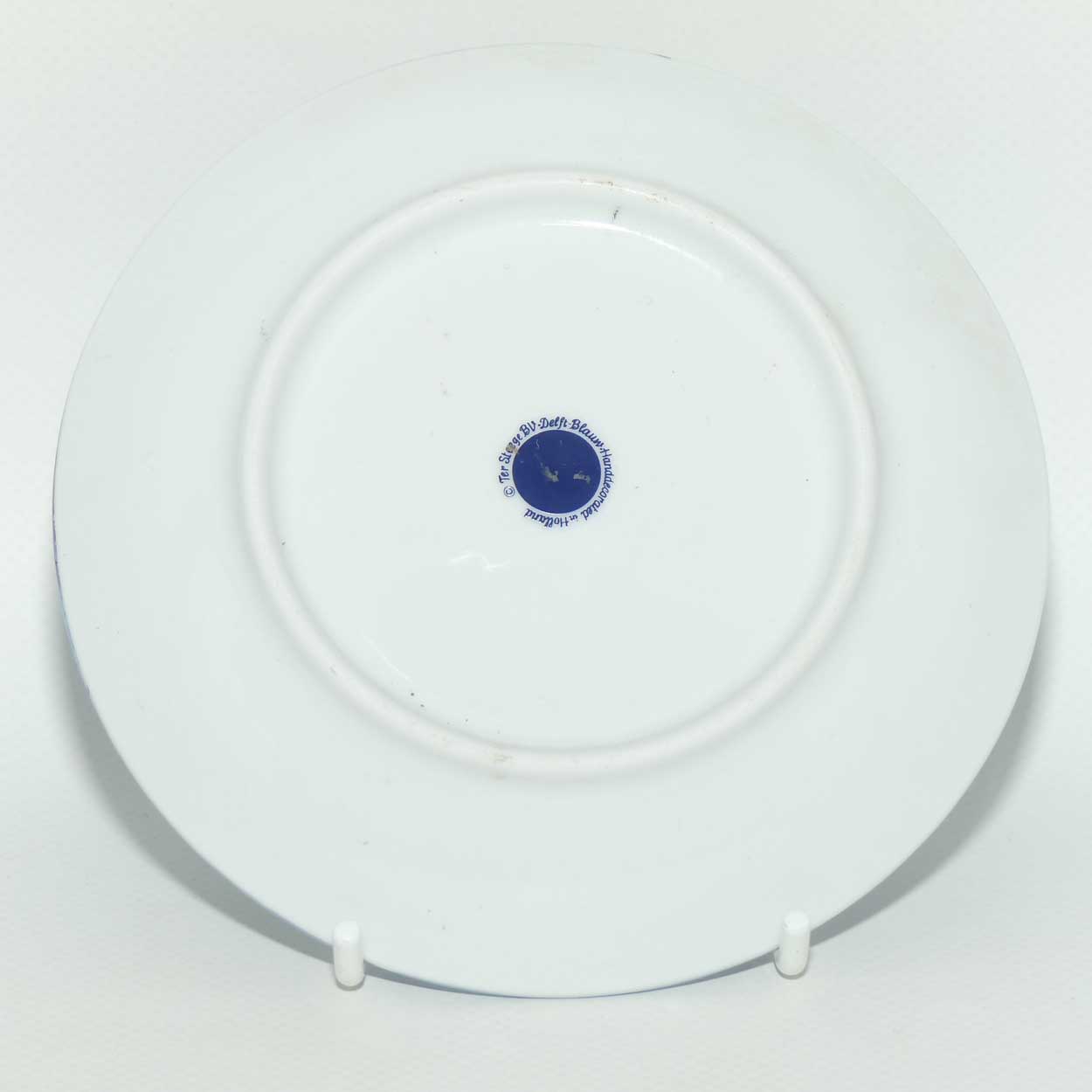 Delft Blauw Holland miniature plate | Horse getting Shoed