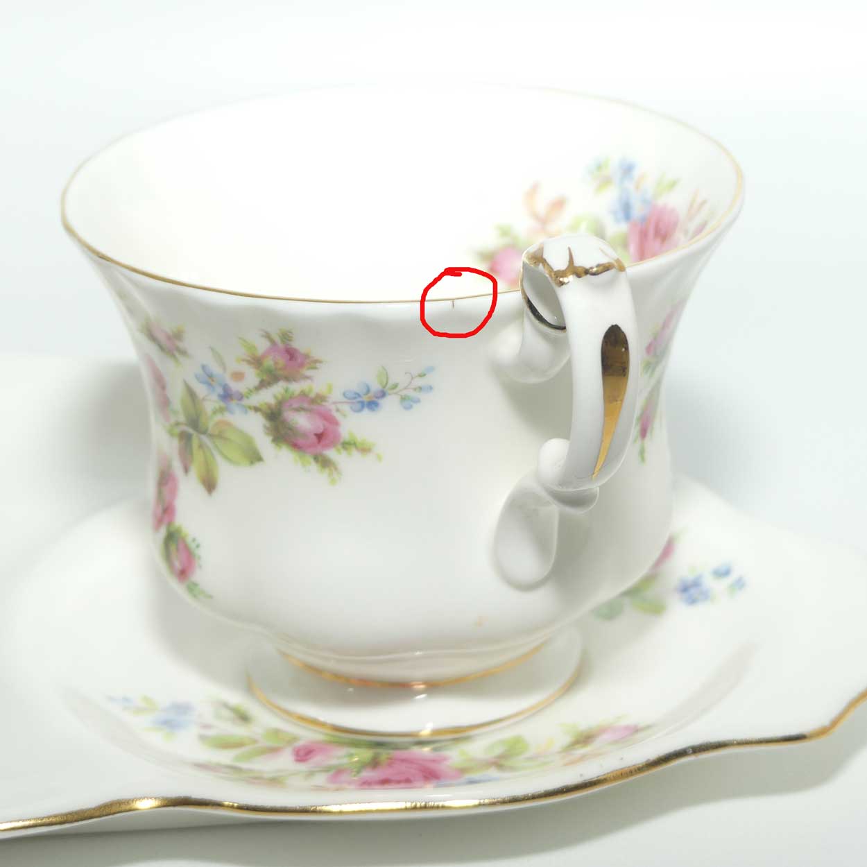 Royal Albert Bone China England Moss Rose Hostess Duo