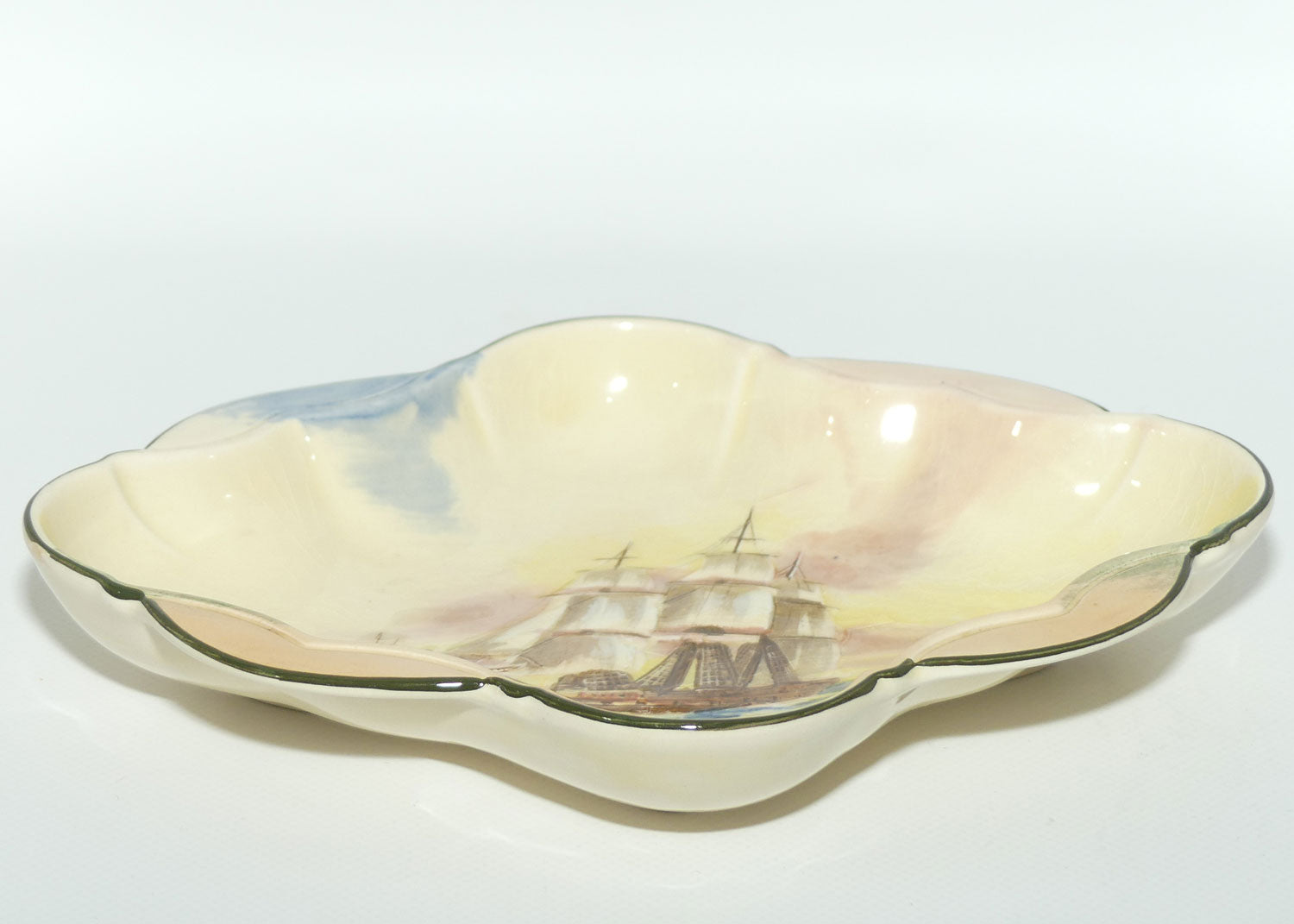 Royal Doulton Famous Ships series | Hydra & Furei quatrefoil dish D5957 | #2