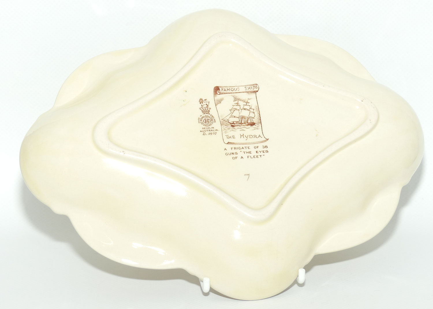 Royal Doulton Famous Ships series | Hydra & Furei quatrefoil dish D5957 | #2