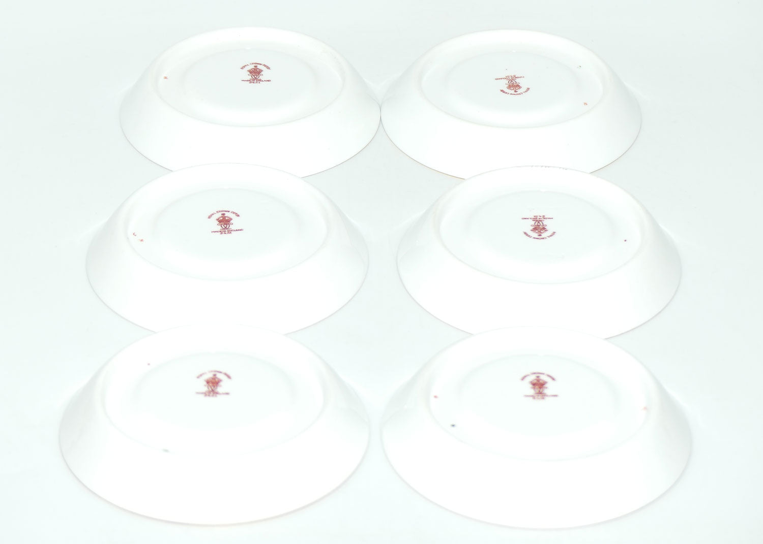 Royal Crown Derby Traditional Imari 2451 set of 6 demi tasse coffee duos