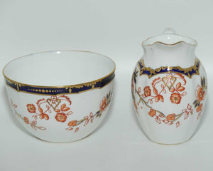 Royal Crown Derby pattern 6449 milk jug and sugar bowl | c.1916