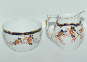 Royal Crown Derby pattern 6449 milk jug and sugar bowl | c.1916