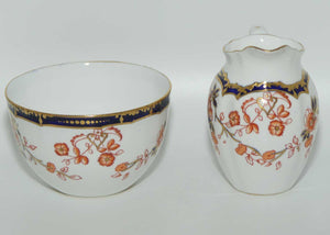 Royal Crown Derby pattern 6449 milk jug and sugar bowl | c.1916