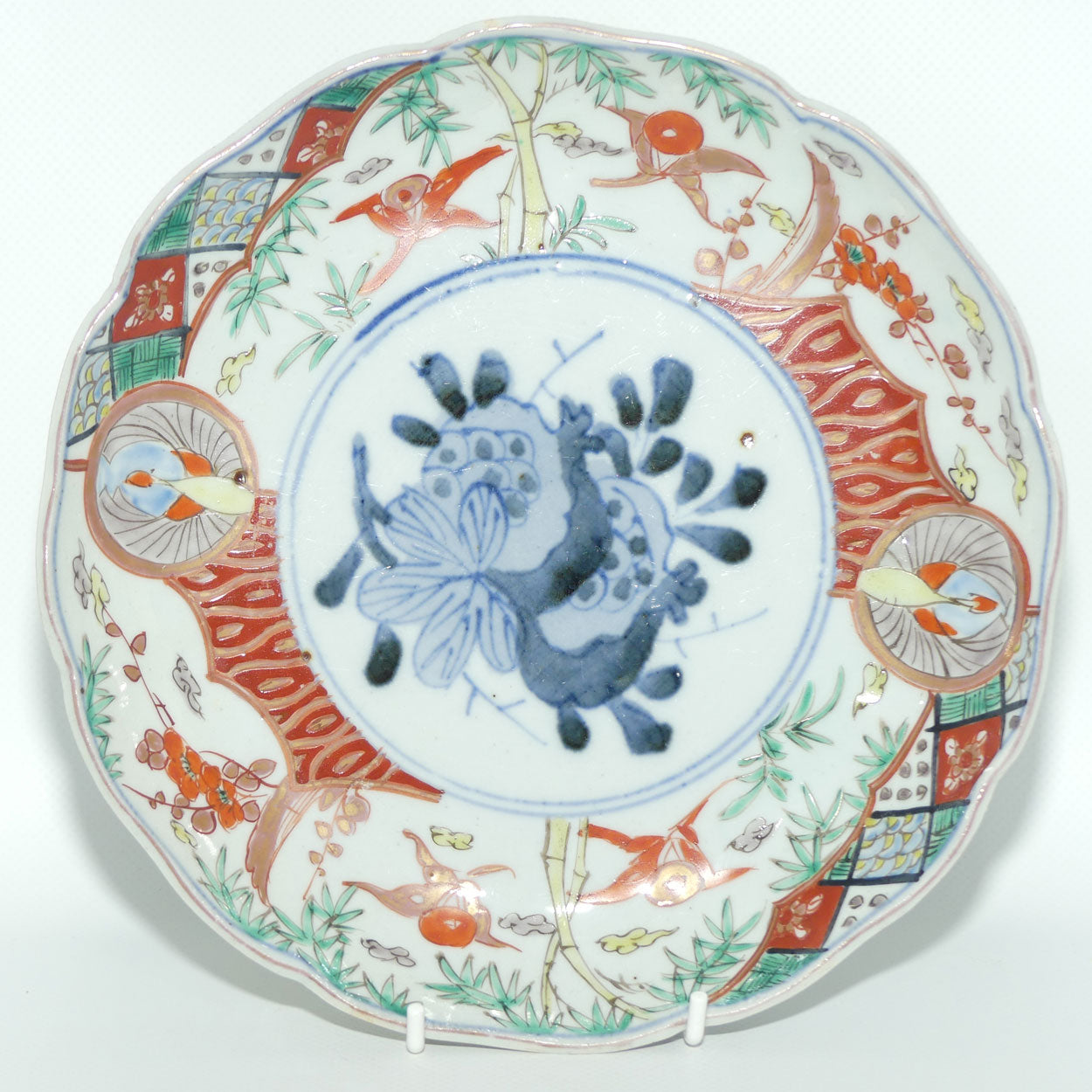 Japanese Imari hand painted cabinet plate c.1900